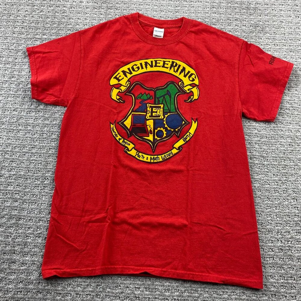 Engineering University of Regina Shirt Men M Medium Red You're A Wizard Harry!